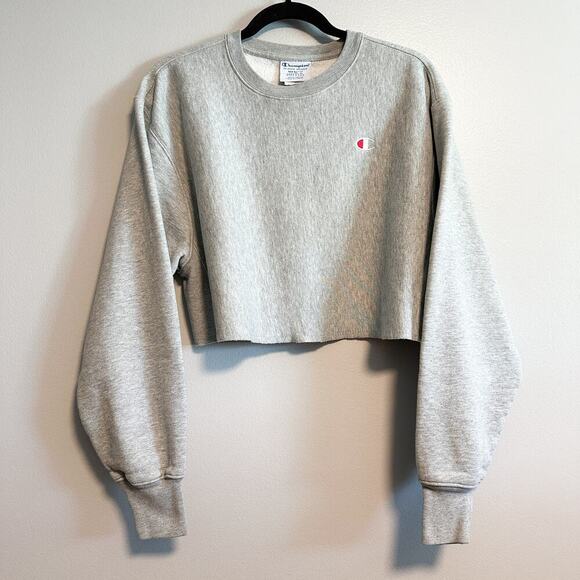 Champion Gray Cropped Sweatshirt - Picture 5 of 11